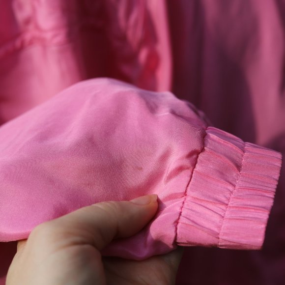 Vintage Bernardo | pink silk bomber jacket - Picture 4 of 9